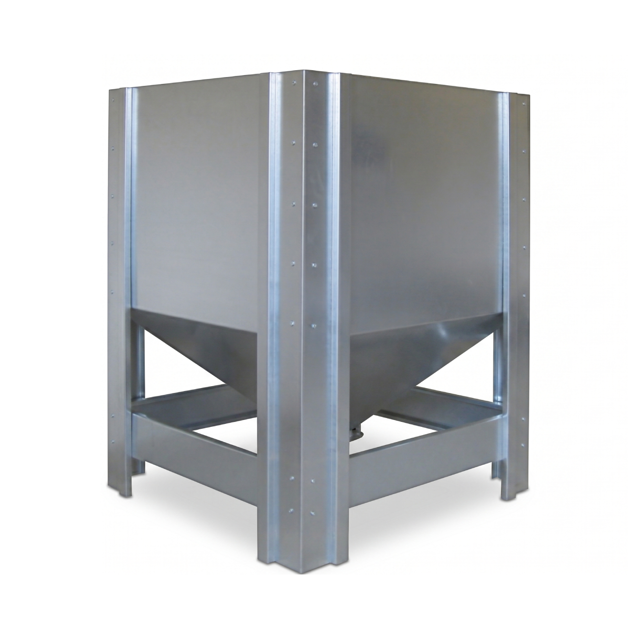 Rezervor buncăr peleți 1000l (aprox. 600kg) din tablă galvanizată