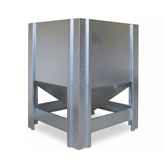Rezervor buncăr peleți 1000l (aprox. 600kg) din tablă galvanizată