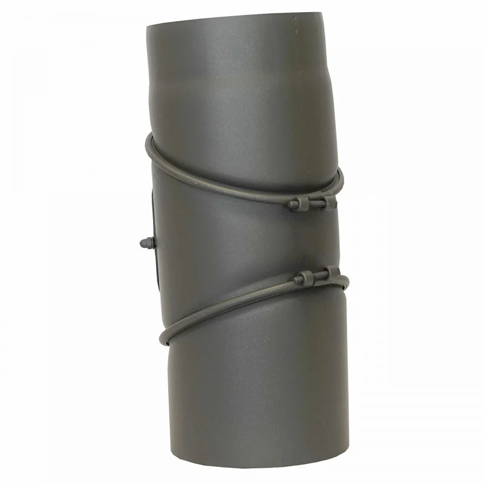 Cot burlan coș de fum 3 elemenți 160 mm