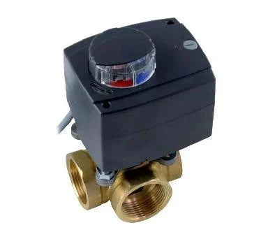 Vană de amestec cu 3 cai 1” cu actuator (motorizat)